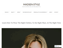 Tablet Screenshot of madsenstyle.com